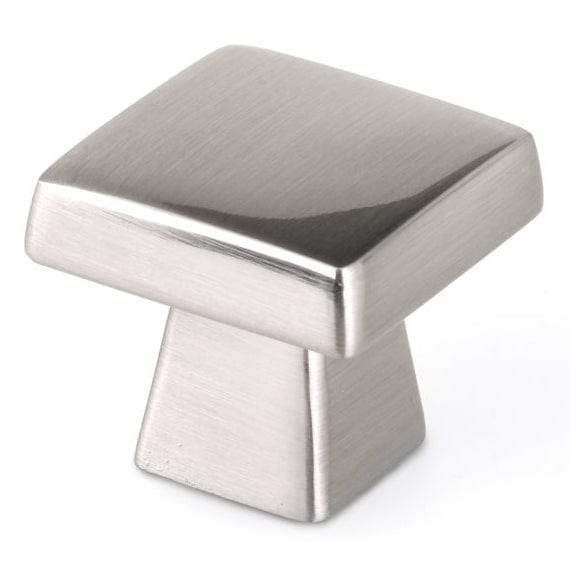 Contemporary Knob, 1-5/32" x 1-5/32", Brushed Nickel alt 0
