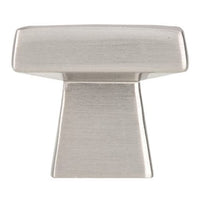 Contemporary Knob, 1-5/32" x 1-5/32", Brushed Nickel alt 0