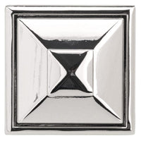 Transitional Knob, 1-1/2" x 1-1/2", Polished Nickel alt 0