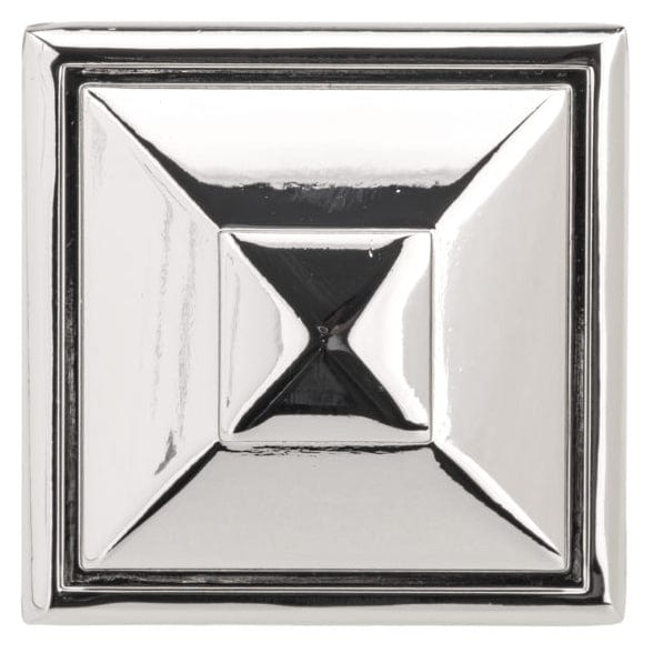 Transitional Knob, 1-1/2" x 1-1/2", Polished Nickel alt 0
