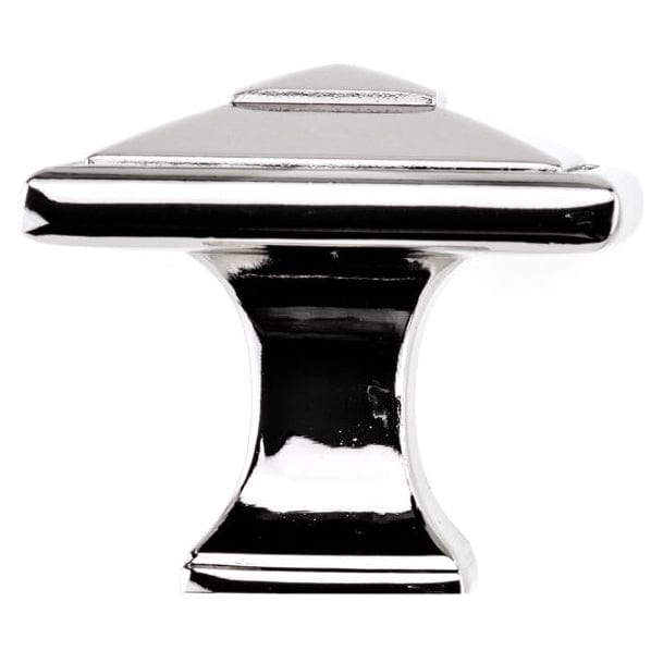 Transitional Knob, 1-1/2" x 1-1/2", Polished Nickel alt 0