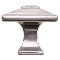Transitional Knob, 1-1/2" x 1-1/2", Brushed Nickel alt 0
