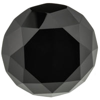 Contemporary Knob, 2" D, Chrome, Black alt 0