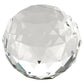 Contemporary Knob, 1-3/16" D, Crystal, Clear, Chrome alt 0