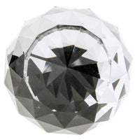 Contemporary Knob, 2" D, Crystal, Clear, Chrome alt 0