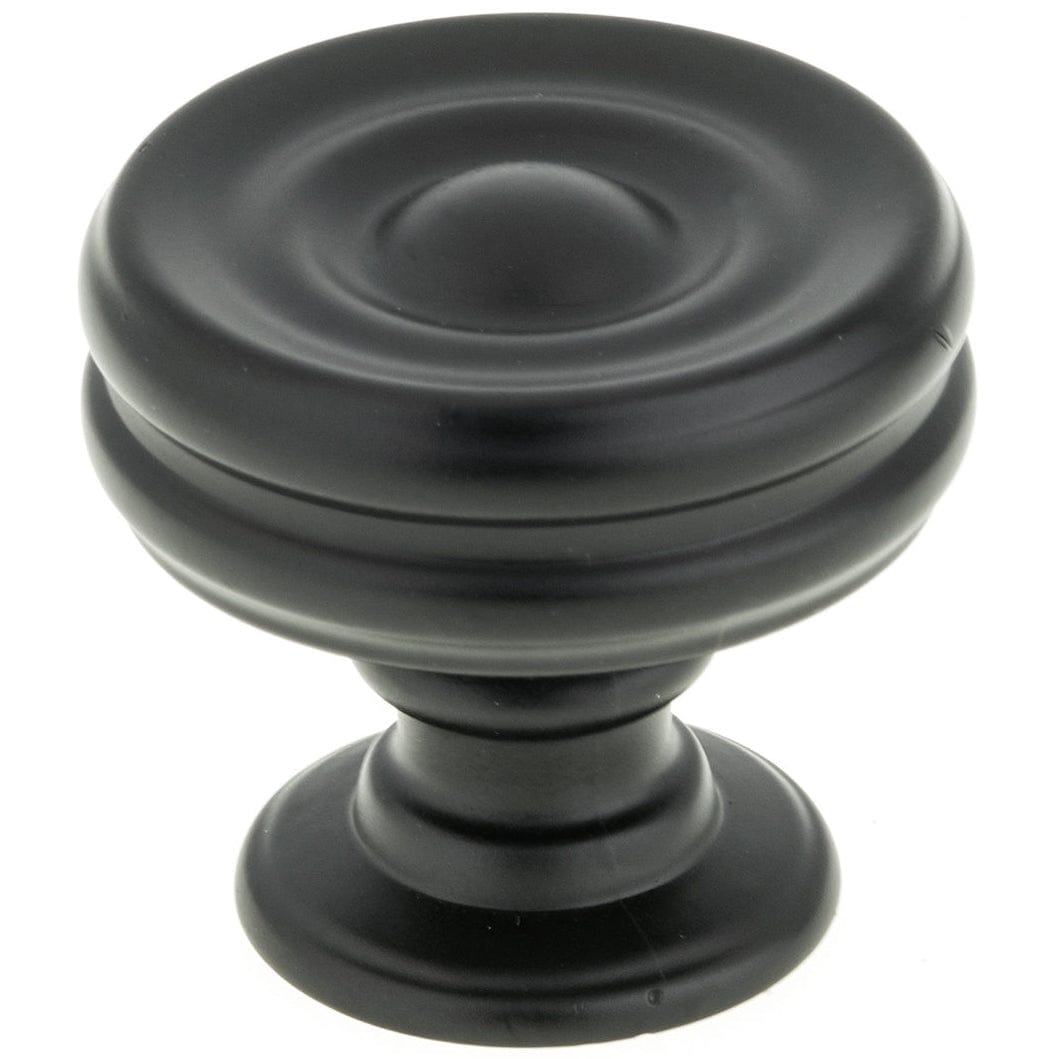 Contemporary Knob, 1-3/8" D, Black alt 0