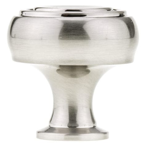 Contemporary Knob, 1-5/16" D, Brushed Nickel alt 0