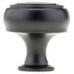 Contemporary Knob, 1-5/16" D, Black alt 0