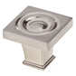 Transitional Knob, 1-3/16" x 1-3/16", Brushed Nickel alt 0