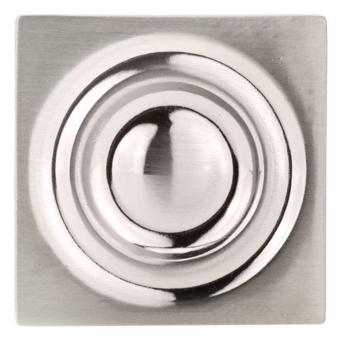 Transitional Knob, 1-3/16" x 1-3/16", Brushed Nickel alt 0