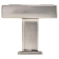 Transitional Knob, 1-5/16" x 1-5/16", Brushed Nickel alt 0