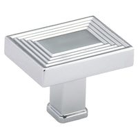 Transitional Knob, 1-25/32" x 1-3/8", Chrome alt 0