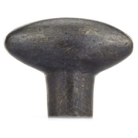Traditional Knob, 1-3/8" x 21/32", Dark Bronze alt 0