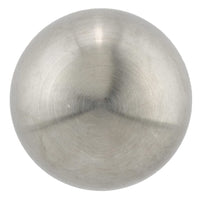Contemporary Knob, 1-3/16" D, White, Brushed Nickel alt 0