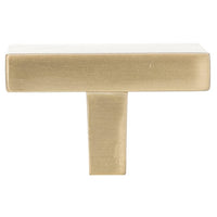 Contemporary Knob, 1-21/32" x 1-21/32", Champagne Bronze alt 0