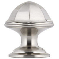 Contemporary Knob, 1-1/8" D, Brushed Nickel alt 0