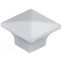 Contemporary Knob, 1-1/4" x 1-1/4", Matte Chrome alt 0
