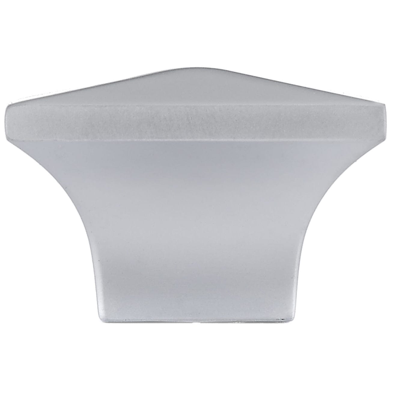 Contemporary Knob, 1-1/4" x 1-1/4", Matte Chrome alt 0