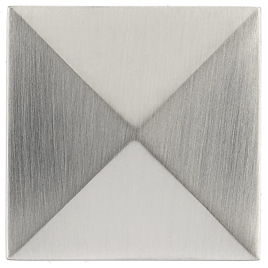 Contemporary Knob, 1-1/4" x 1-1/4", Brushed Nickel alt 0