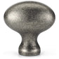 Traditional Knob, 1-9/16" x 7/8", Pewter alt 0