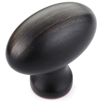Traditional Knob, 1-9/16" x 7/8", Brushed Oil-Rubbed Bronze alt 0