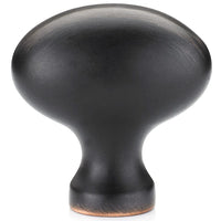 Traditional Knob, 1-9/16" x 7/8", Brushed Oil-Rubbed Bronze alt 0