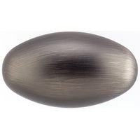 Traditional Knob, 1-31/32" x 1-3/32", Antique Nickel alt 0