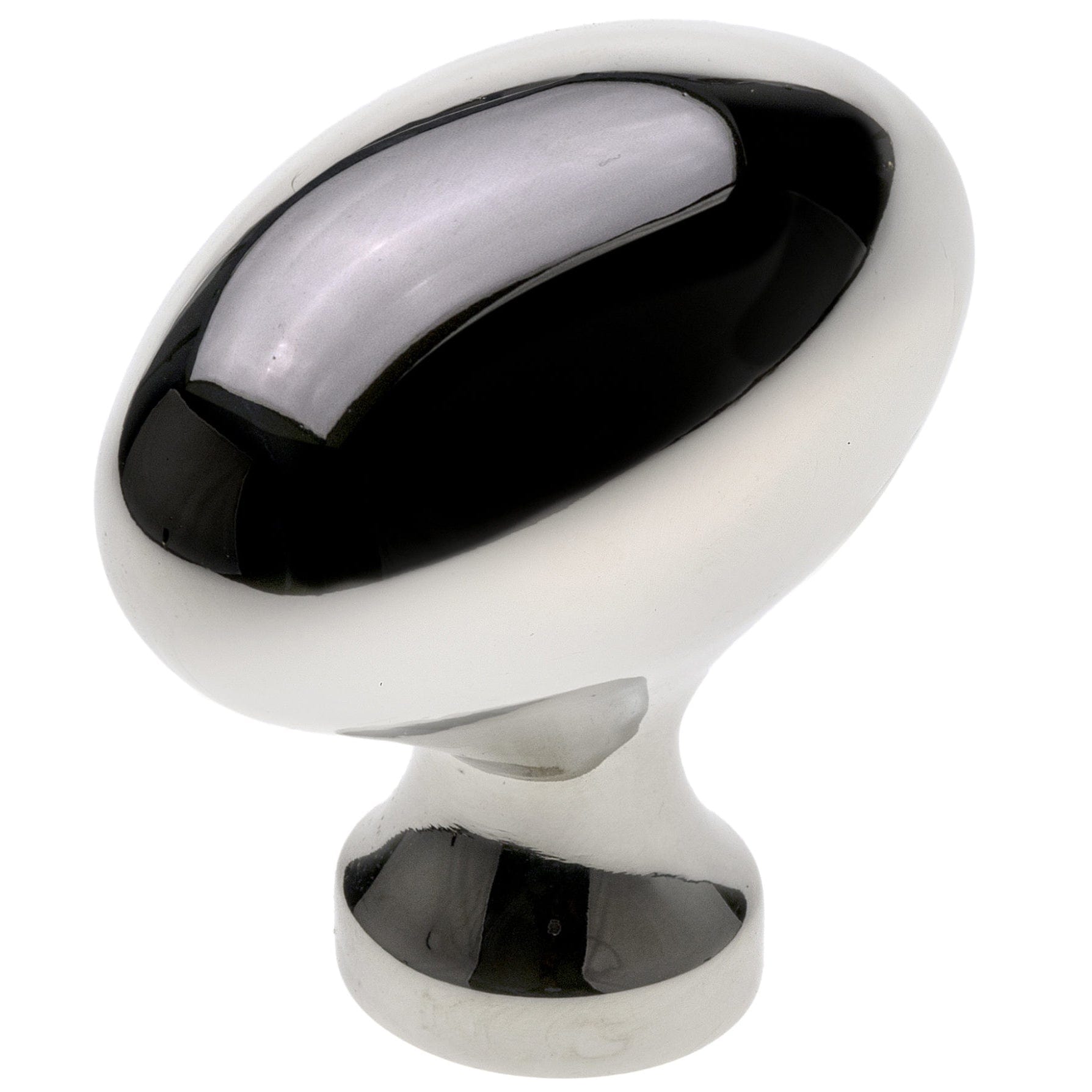 Traditional Knob, 1-31/32" x 1-3/32", Polished Nickel alt 0
