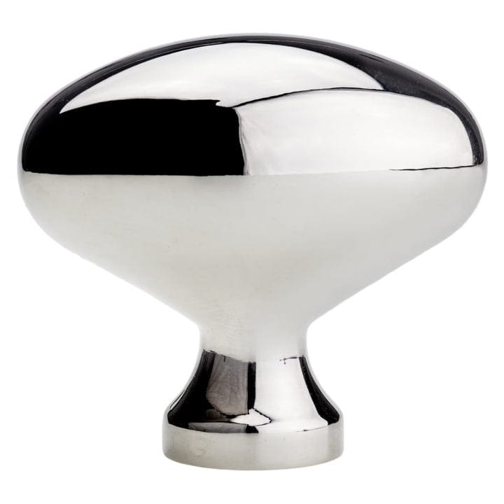 Traditional Knob, 1-31/32" x 1-3/32", Polished Nickel alt 0