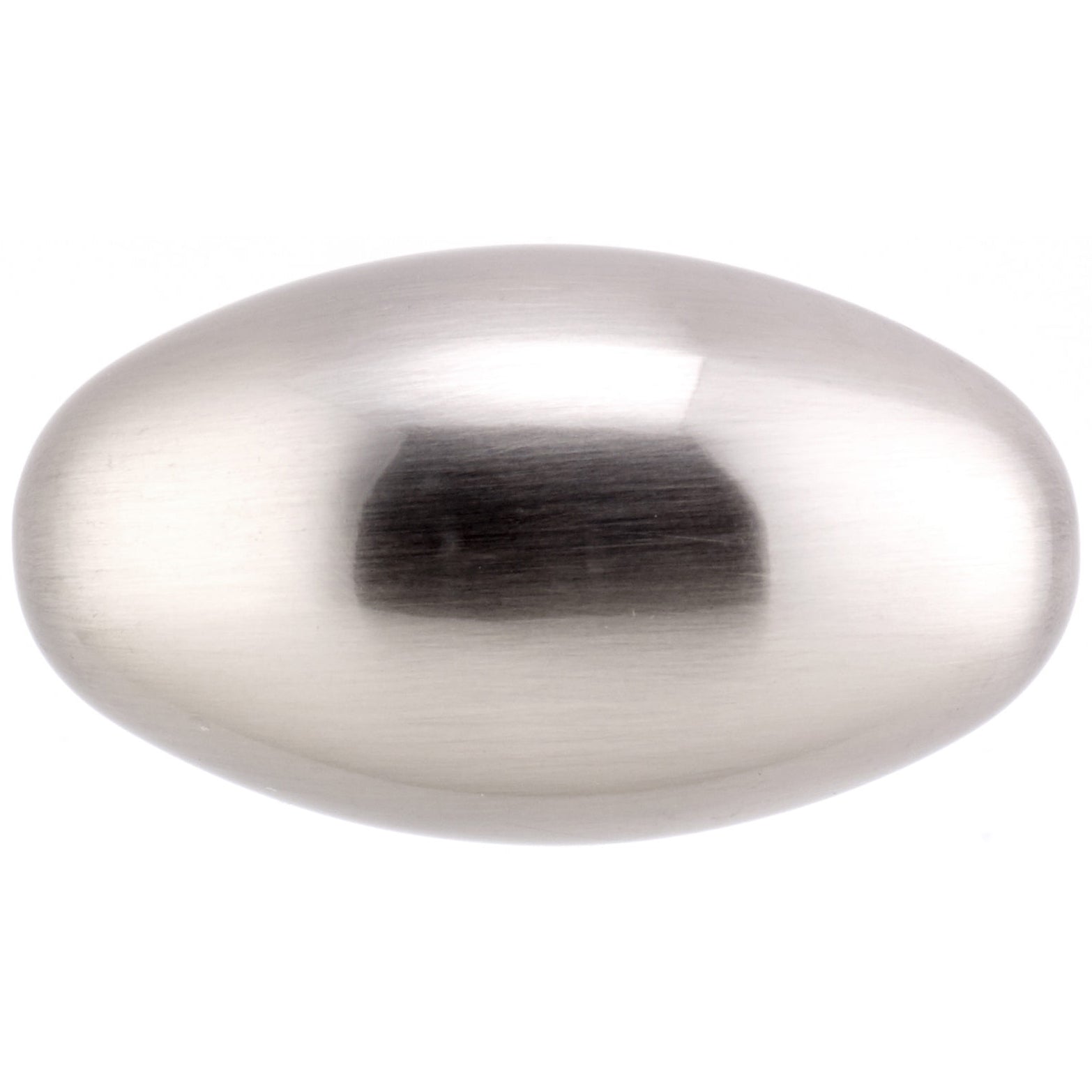 Traditional Knob, 1-31/32" x 1-3/32", Brushed Nickel alt 0