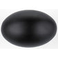 Traditional Knob, 1-3/16" x 25/32", Matte Black alt 0