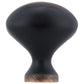 Traditional Knob, 1-3/16" x 25/32", Brushed Oil-Rubbed Bronze alt 0