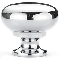 Traditional Knob, 1-1/4" D, Chrome alt 0