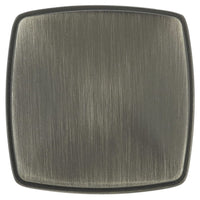 Transitional Knob, 1-11/16" x 1-11/16", Antique Nickel alt 0