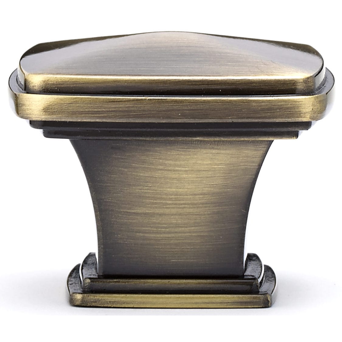 Transitional Knob, 1-11/16" x 1-11/16", Antique English alt 0