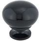 Traditional Knob, 1-1/4" D, Black alt 0