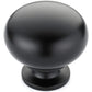 Traditional Knob, 1-1/4" D, Matte Black alt 0
