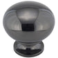 Traditional Knob, 1-1/4" D, Black Nickel alt 0