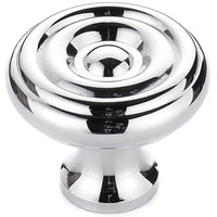 Traditional Knob, 1-1/4" D, Chrome alt 0