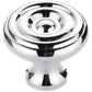Traditional Knob, 1-1/4" D, Chrome alt 0