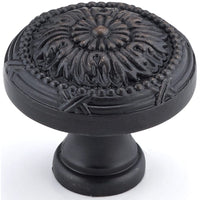Traditional Knob, 1-1/4" D, Brushed Oil-Rubbed Bronze alt 0