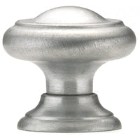Traditional Knob, 1-3/16" D, Brushed Chrome alt 0