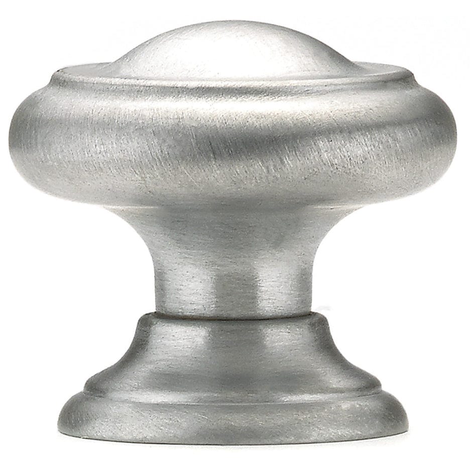 Traditional Knob, 1-3/16" D, Brushed Chrome alt 0