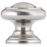 Traditional Knob, 1-3/16" D, Brushed Nickel alt 0