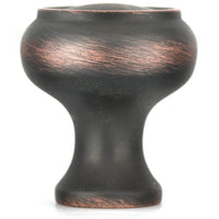 Traditional Knob, 1-3/16" D, Brushed Oil-Rubbed Bronze alt 0