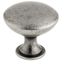 Contemporary Knob, 1-9/16" D, Pewter alt 0