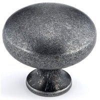 Traditional Knob, 1-1/4" D, Wrought Iron alt 0