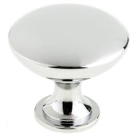 Traditional Knob, 1-3/16" D, Chrome alt 0