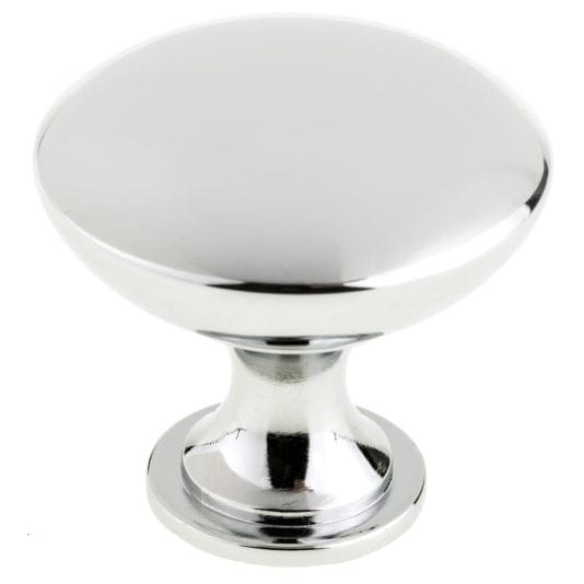 Traditional Knob, 1-3/16" D, Chrome alt 0
