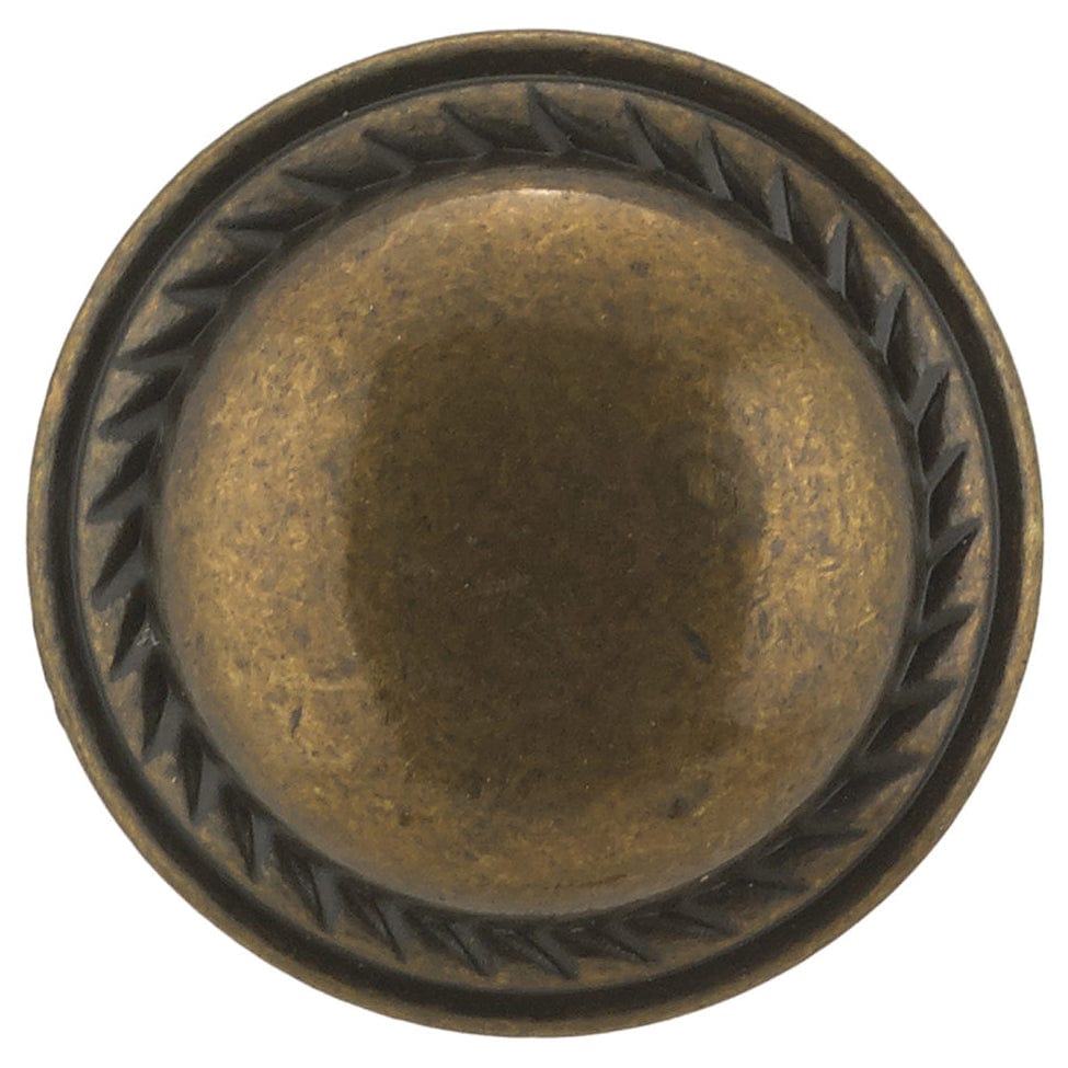 Traditional Knob, 1-3/16" D, Regency Brass alt 0